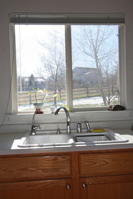 Awning Window Above a Kitchen Sink